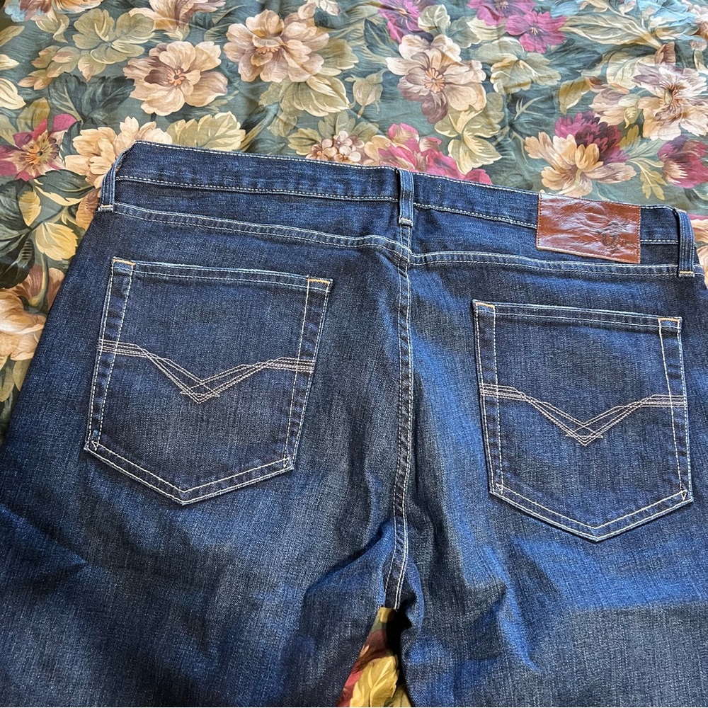 True grit Men’s Jeans-American denim, Bowery slim  jeans, size W38 x L32